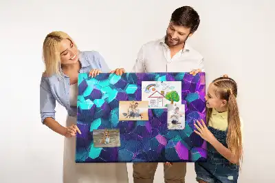 Korková nástenka Geometrické útvary