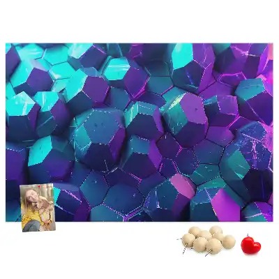 Korková nástenka Geometrické útvary