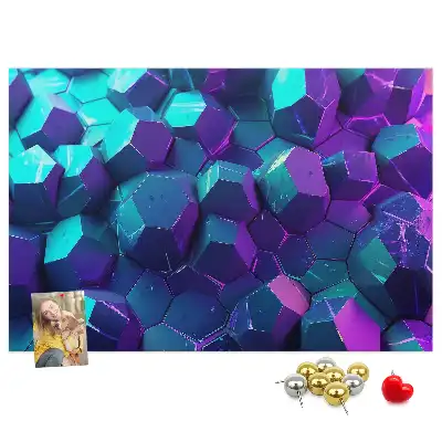 Korková nástenka Geometrické útvary