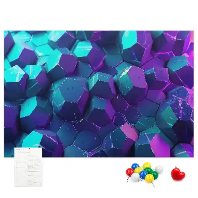 Korková nástenka Geometrické útvary