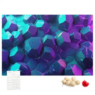 Korková nástenka Geometrické útvary