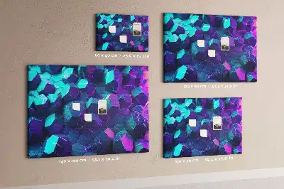 Korková nástenka Geometrické útvary
