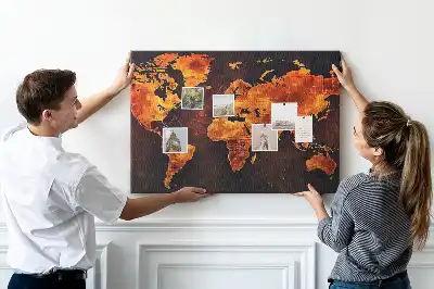 Nástenná nástenka do detskej izby Atlas sveta
