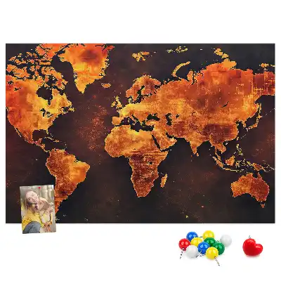 Nástenná nástenka do detskej izby Atlas sveta