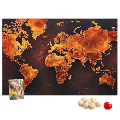 Nástenná nástenka do detskej izby Atlas sveta