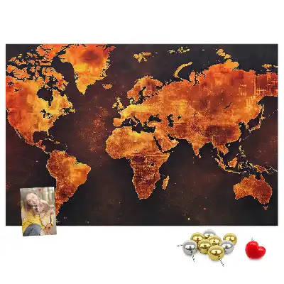 Nástenná nástenka do detskej izby Atlas sveta