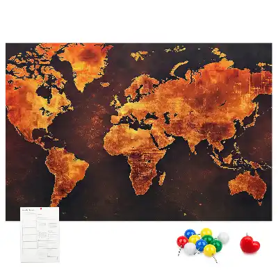 Nástenná nástenka do detskej izby Atlas sveta