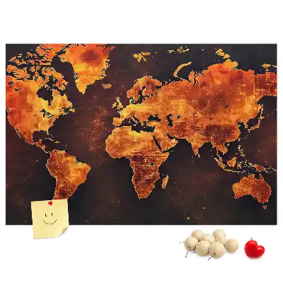 Nástenná nástenka do detskej izby Atlas sveta