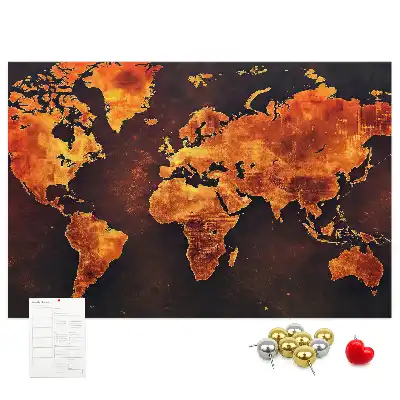 Nástenná nástenka do detskej izby Atlas sveta