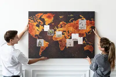 Nástenná nástenka do detskej izby Atlas sveta