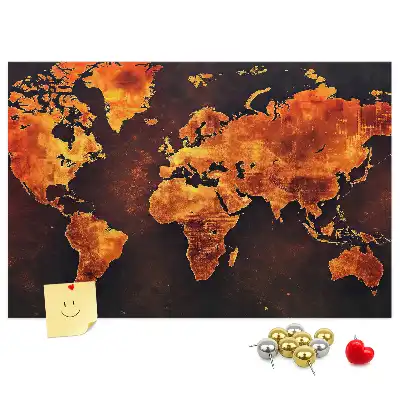 Nástenná nástenka do detskej izby Atlas sveta