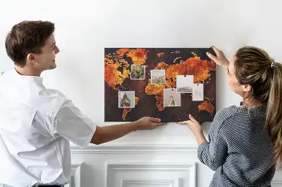 Nástenná nástenka do detskej izby Atlas sveta