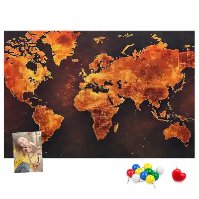 Nástenná nástenka do detskej izby Atlas sveta