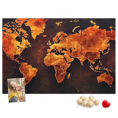 Nástenná nástenka do detskej izby Atlas sveta