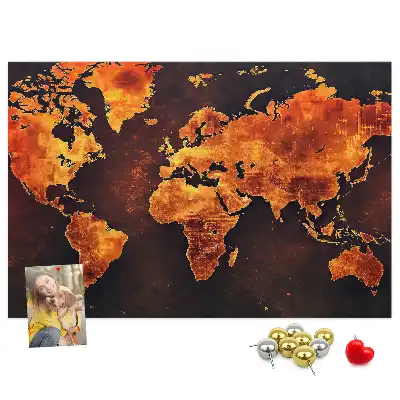 Nástenná nástenka do detskej izby Atlas sveta
