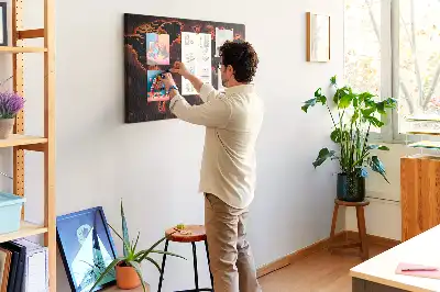 Korková nástenka Moderná mapa pevnín
