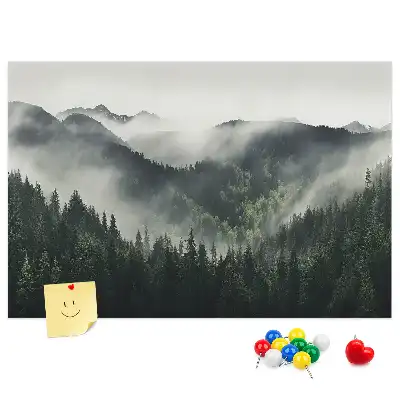 Korková nástenka Lesná krajina