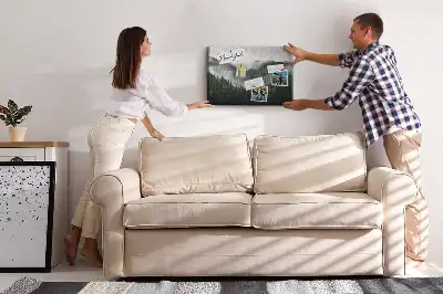 Korková nástenka s motívom lesnej krajiny