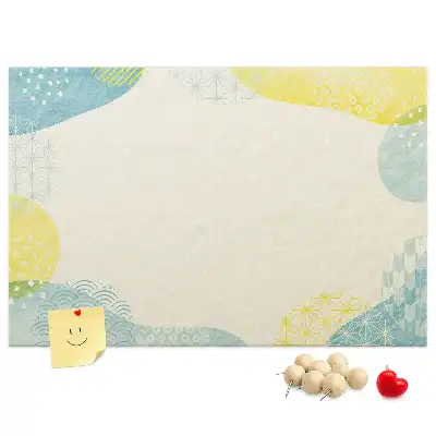 Nástenka do detskej izby s rámikom so vzormi