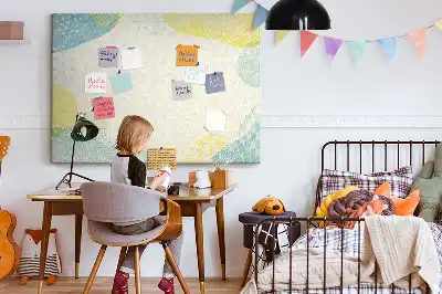 Nástenka do detskej izby s rámikom so vzormi
