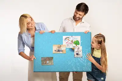 Nástenka do detskej izby s kresbou žiarovky