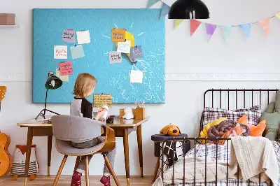Nástenka do detskej izby s kresbou žiarovky