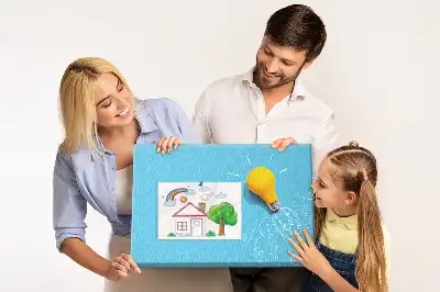 Nástenka do detskej izby s kresbou žiarovky