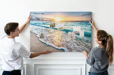 Nástenná dekorácia do detskej izby s motívom morských vĺn