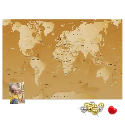 Nástenná mapa sveta Planéta Zem do detskej izby