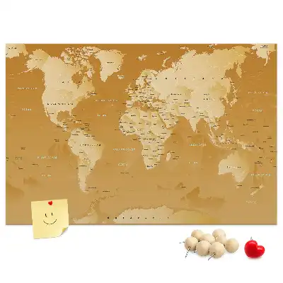 Nástenná mapa sveta Planéta Zem do detskej izby