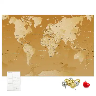 Nástenná mapa sveta Planéta Zem do detskej izby