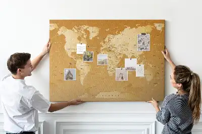 Nástenná mapa sveta Planéta Zem do detskej izby