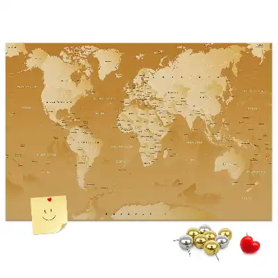 Nástenná mapa sveta Planéta Zem do detskej izby