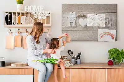 Korková nástenka na stenu s nápisom Home