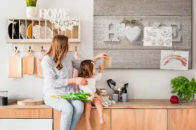 Korková nástenka na stenu s nápisom Home