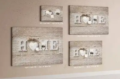 Korková nástenka na stenu s nápisom Home