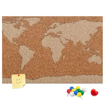 Nástenka do detskej izby Štruktúra korku mapa