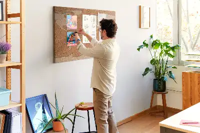 Korková nástenka do detskej izby s motívom mapy