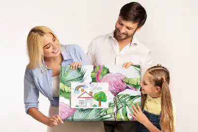 Korková nástenka Príroda plameniaky