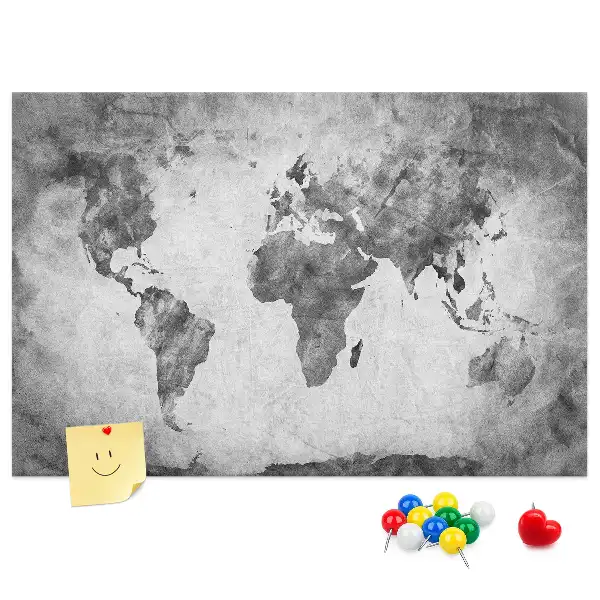 Korková nástenka Atlas pevnín sveta
