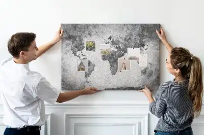 Korková nástenka Atlas pevnín sveta