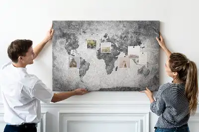 Korková nástenka Atlas pevnín sveta