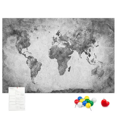 Korková nástenka Atlas pevnín sveta
