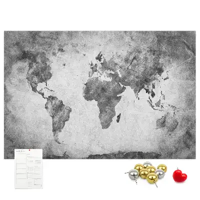 Korková nástenka Atlas pevnín sveta