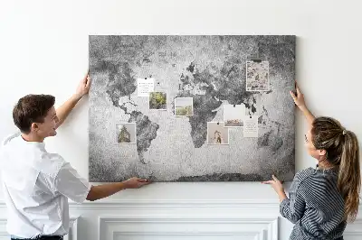 Korková nástenka Atlas pevnín sveta