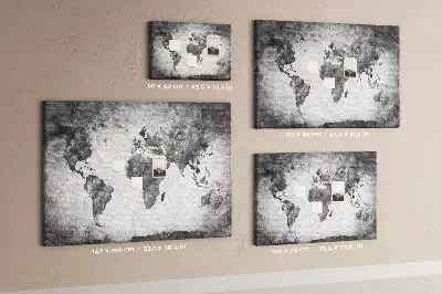 Korková nástenka Atlas pevnín sveta