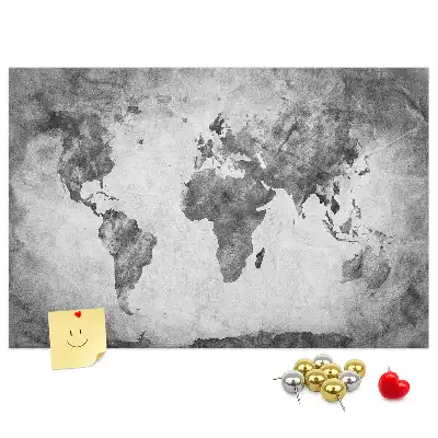 Korková nástenka Atlas pevnín sveta