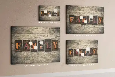 Korková nástenka s rodinným citátom