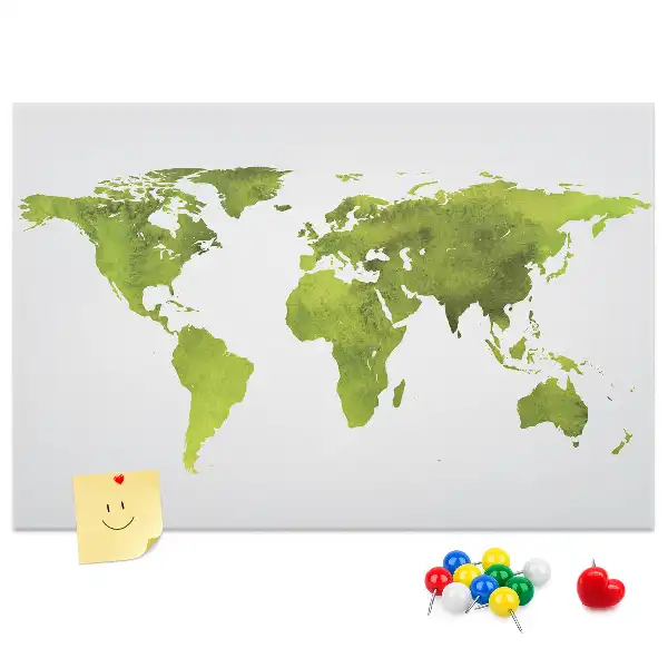 Nástenná mapa sveta Akvarely do detskej izby