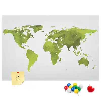 Nástenná mapa sveta Akvarely do detskej izby